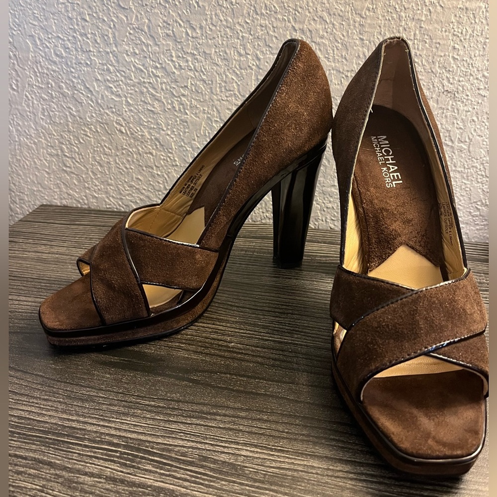 Michael Kors Brown Platform Heels
